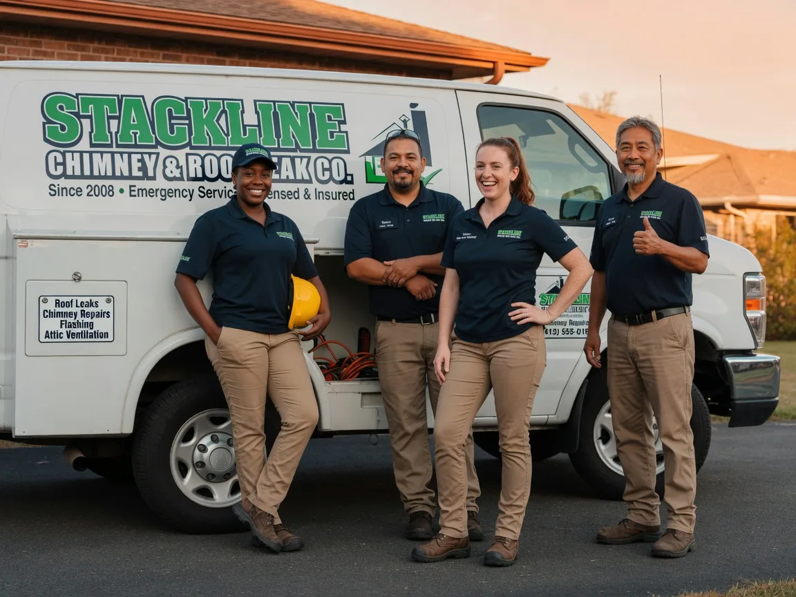 Chimney flashing repair company in Lake Creek, TX